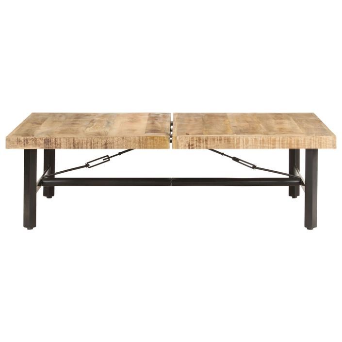 Table basse 142x90x42 cm Bois de manguier massif - Photo n°3