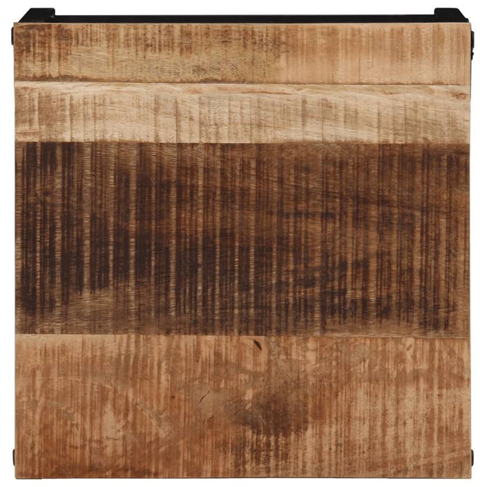 Table basse 35x35x30 cm bois de manguier massif brut - Photo n°4