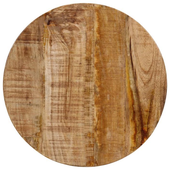 Table basse 35x35x45 cm bois de manguier solide et fer - Photo n°4