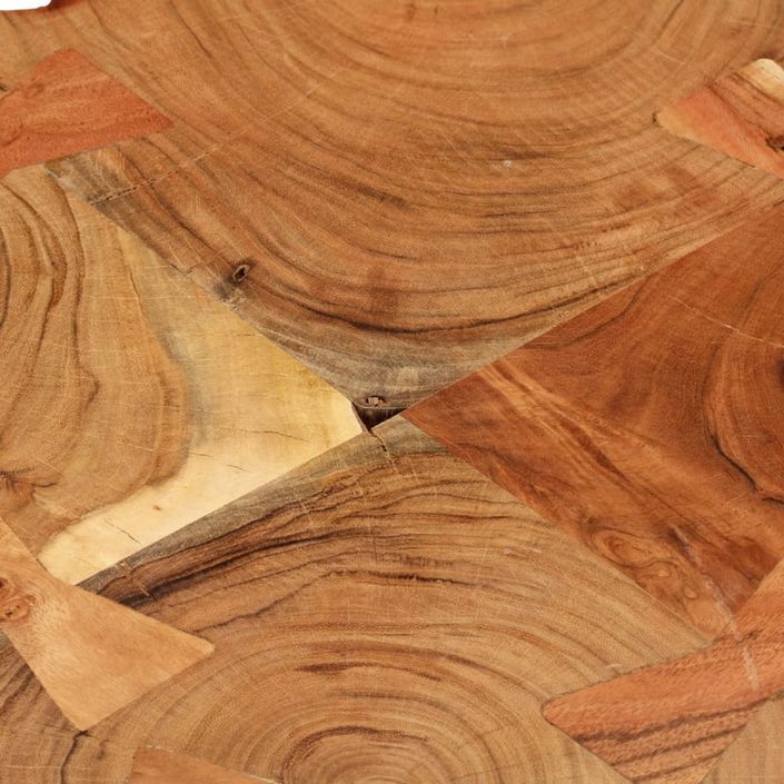 Table basse 36 cm 4 troncs bois d'acacia massif - Photo n°5