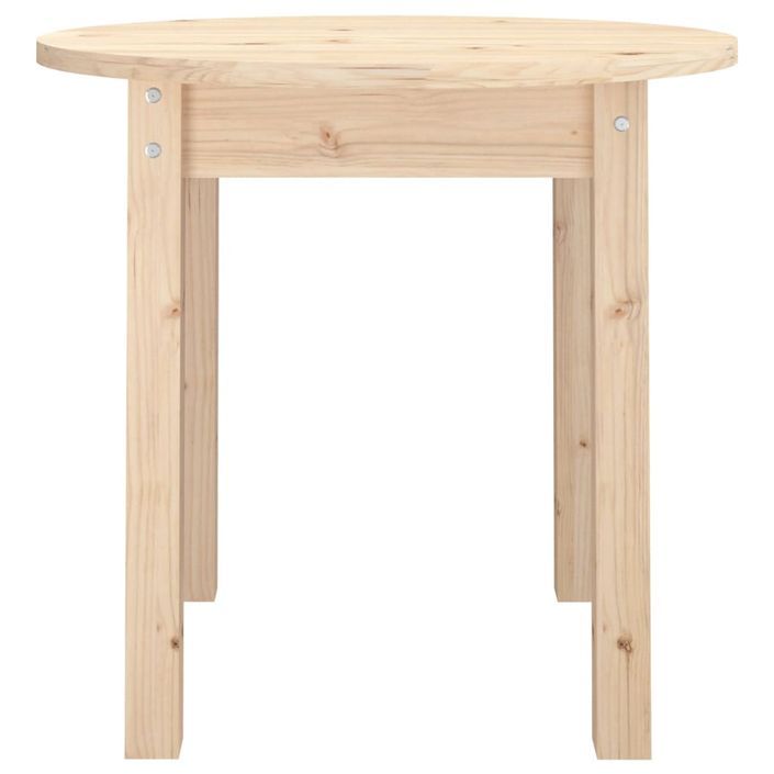 Table basse Ø 45x40 cm Bois massif de pin - Photo n°5