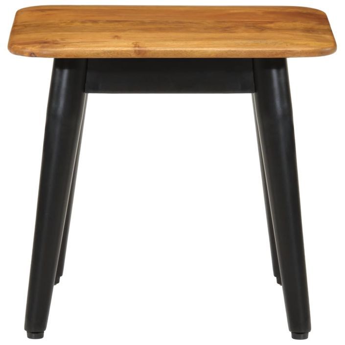Table basse 45x45x40 cm bois de manguier solide et fer - Photo n°2