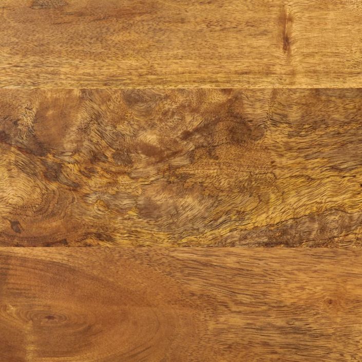 Table basse 45x45x40 cm bois de manguier solide et fer - Photo n°6