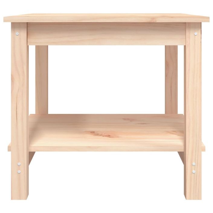 Table basse 50x50x45 cm Bois massif de pin - Photo n°5