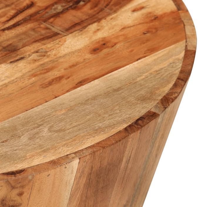 Table basse Ø52x30 cm bois d'acacia massif - Photo n°3