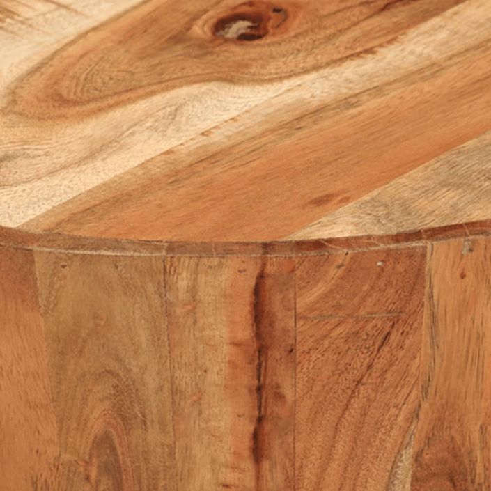 Table basse Ø52x30 cm bois d'acacia massif - Photo n°4