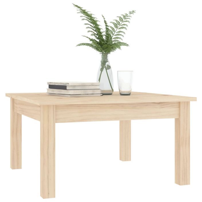 Table basse 55x55x30 cm Bois massif de pin - Photo n°6