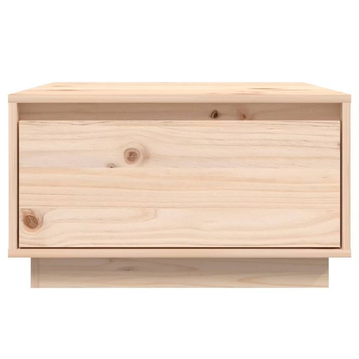 Table basse 55x56x32 cm Bois massif de pin - Photo n°3