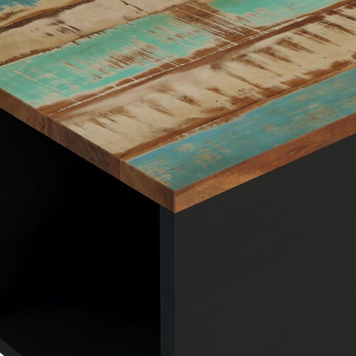 Table basse 60x50x35 cm bois de récupération massif - Photo n°6