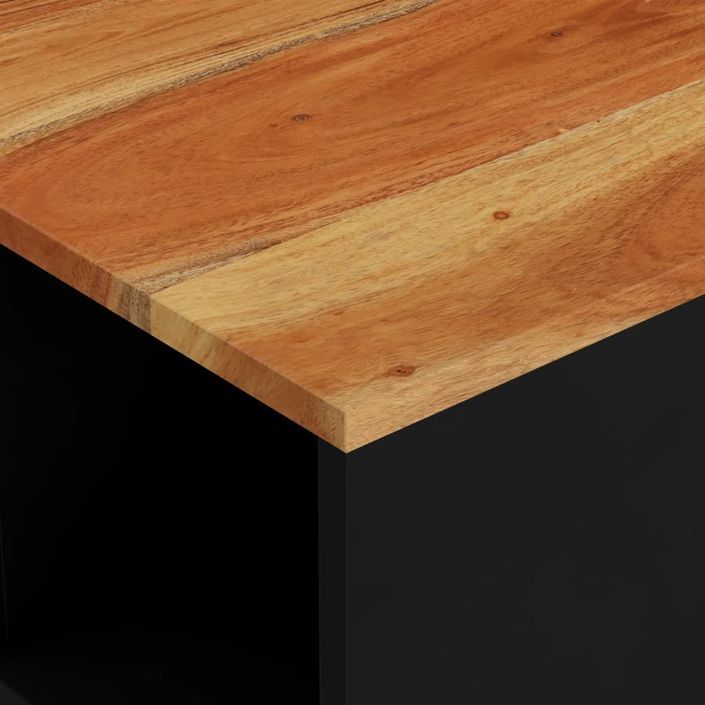Table basse 60x50x35 cm bois massif d'acacia - Photo n°6