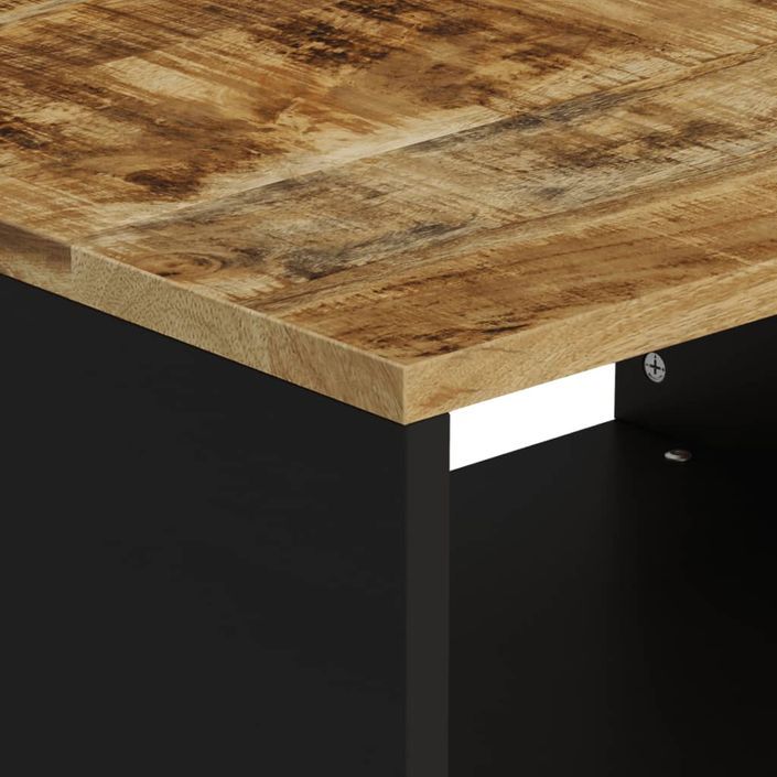 Table basse 60x50x40 cm bois de manguier massif - Photo n°5