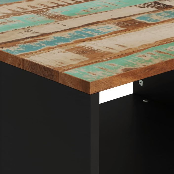 Table basse 60x50x40 cm bois de récupération massif - Photo n°5