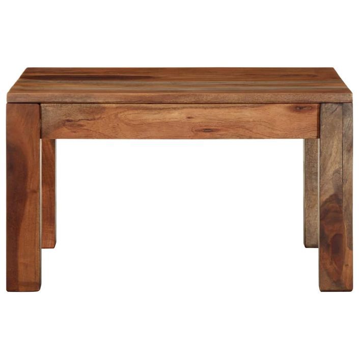 Table basse 60x60x35 cm bois massif d'acacia - Photo n°2