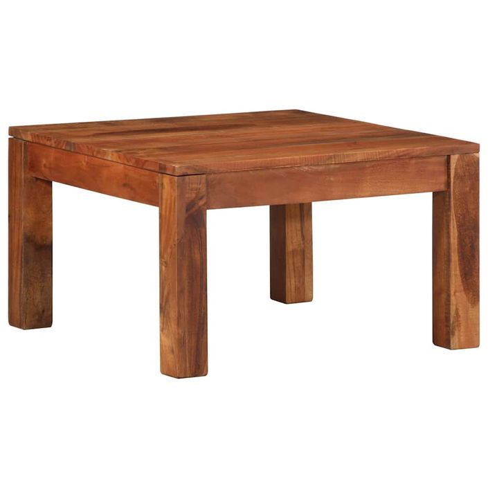 Table basse 60x60x35 cm bois massif d'acacia - Photo n°10