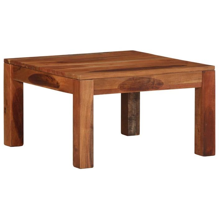 Table basse 60x60x35 cm bois massif d'acacia - Photo n°11