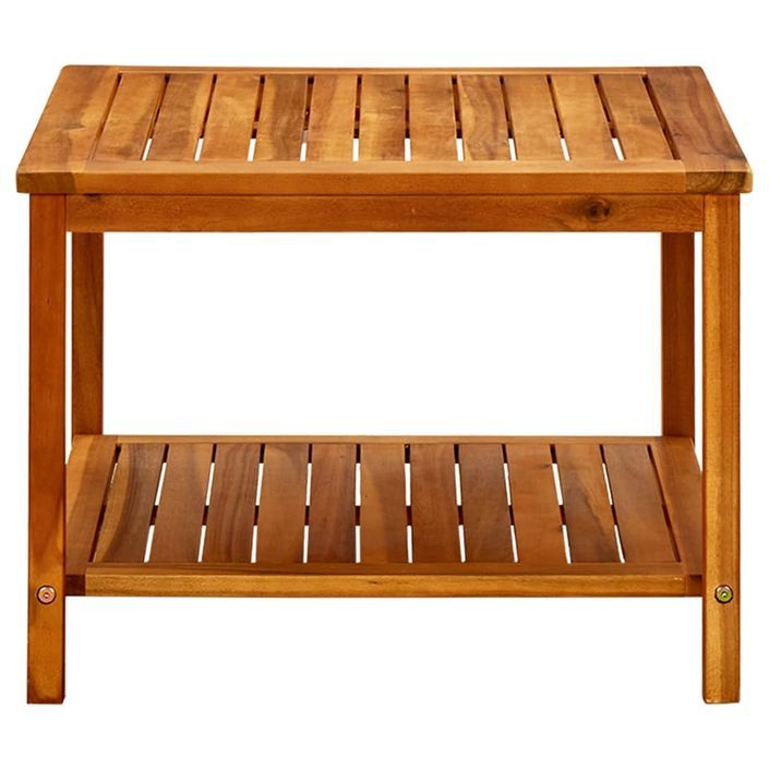 Table basse 60x60x45 cm Bois d'acacia solide - Photo n°3