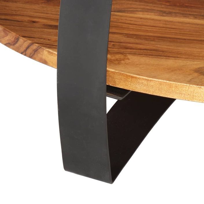 Table basse 65x65x32 cm Bois d'acacia solide - Photo n°6