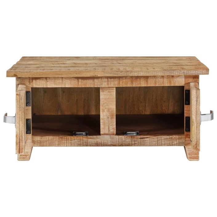 Table basse 67x67x30 cm Bois de manguier massif - Photo n°4