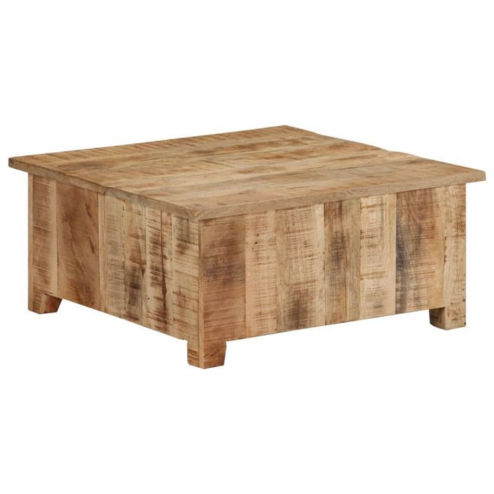 Table basse 67x67x30 cm Bois de manguier massif - Photo n°5