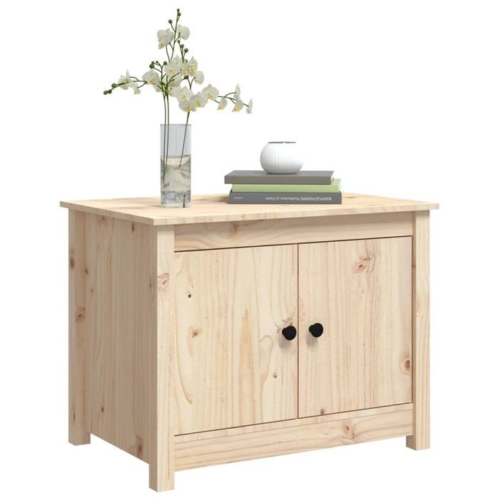 Table basse 71x49x55 cm Bois massif de pin - Photo n°4