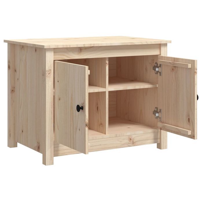 Table basse 71x49x55 cm Bois massif de pin - Photo n°7