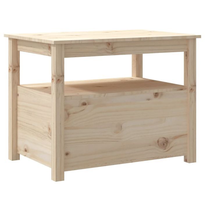 Table basse 71x49x55 cm Bois massif de pin - Photo n°10