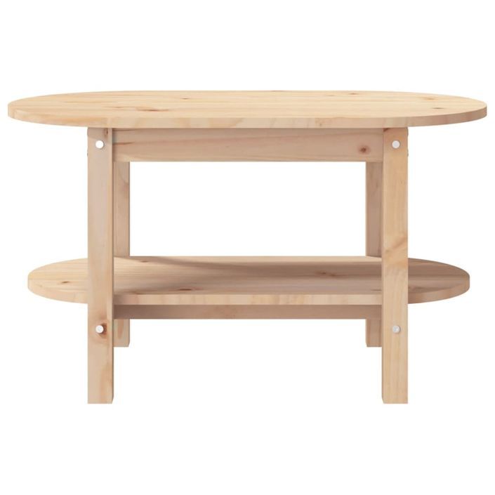 Table basse 80x45x45 cm Bois massif de pin - Photo n°5