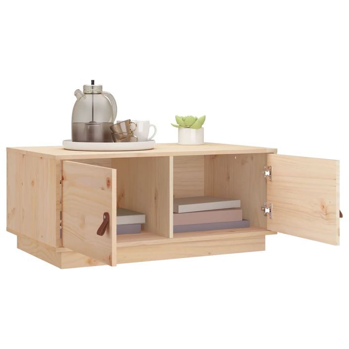 Table basse 80x50x35 cm Bois massif de pin - Photo n°4