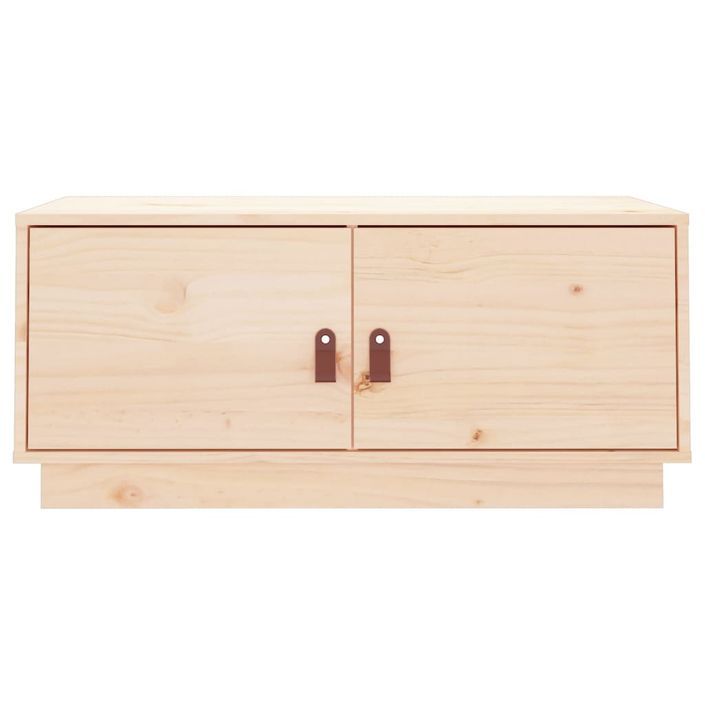 Table basse 80x50x35 cm Bois massif de pin - Photo n°6