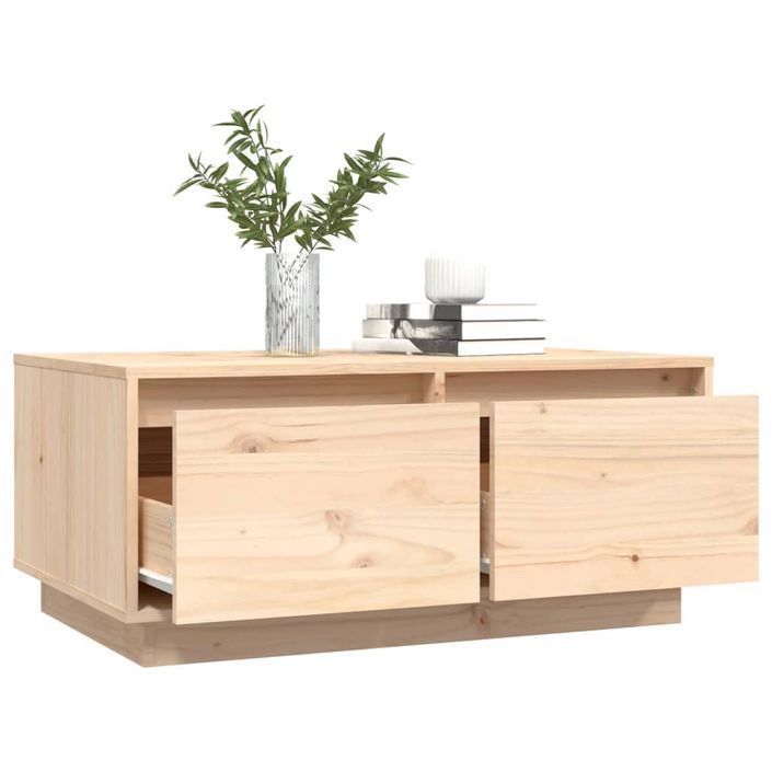 Table basse 80x50x35 cm Bois massif de pin - Photo n°5