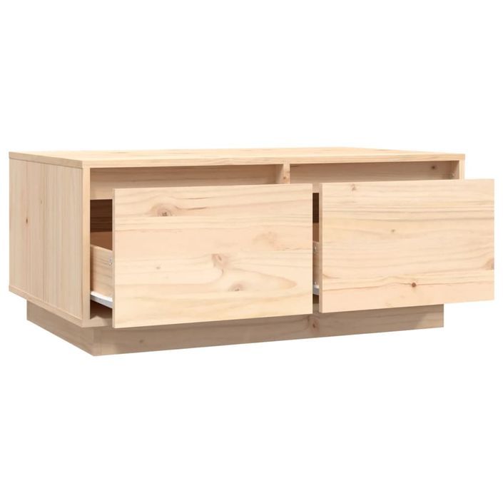 Table basse 80x50x35 cm Bois massif de pin - Photo n°8