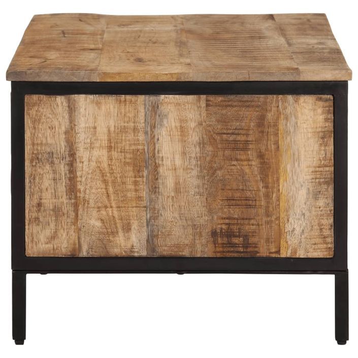 Table basse 80x50x40 cm bois de manguier massif brut - Photo n°3