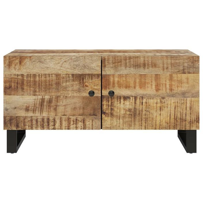 Table basse 80x50x40 cm Bois de manguier solide et d'ingénierie - Photo n°4