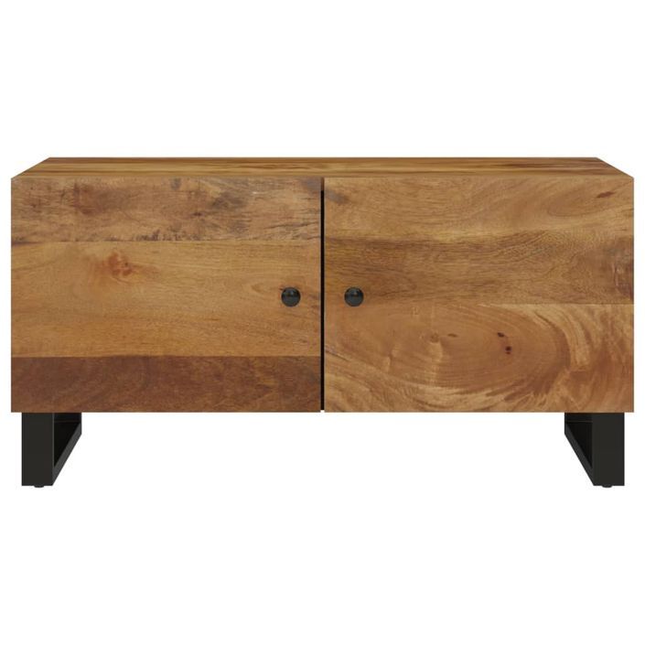 Table basse 80x50x40 cm Bois de manguier solide et d'ingénierie - Photo n°4