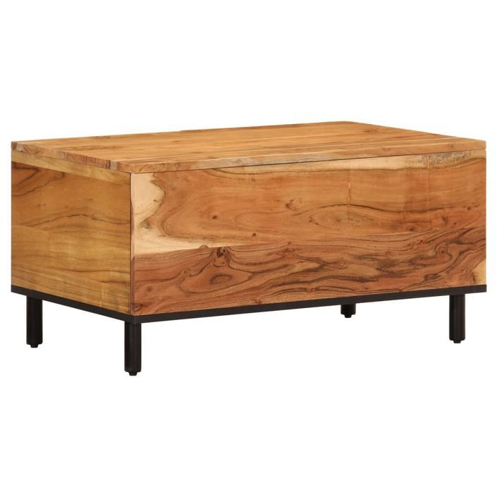 Table basse 80x50x40 cm bois massif d'acacia - Photo n°7