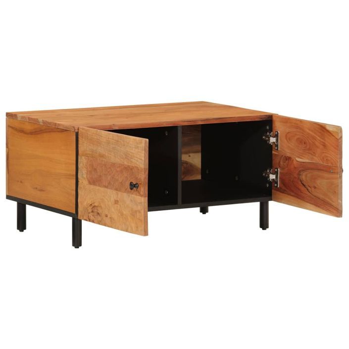 Table basse 80x50x40 cm bois massif d'acacia - Photo n°4