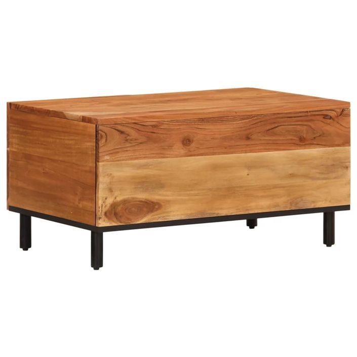 Table basse 80x50x40 cm bois massif d'acacia - Photo n°7