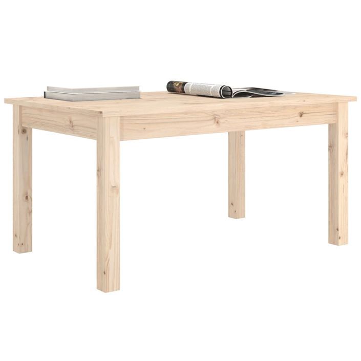 Table basse 80x50x40 cm Bois massif de pin - Photo n°6