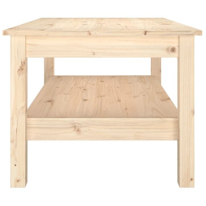 Table basse 80x50x40 cm Bois massif de pin - Photo n°4