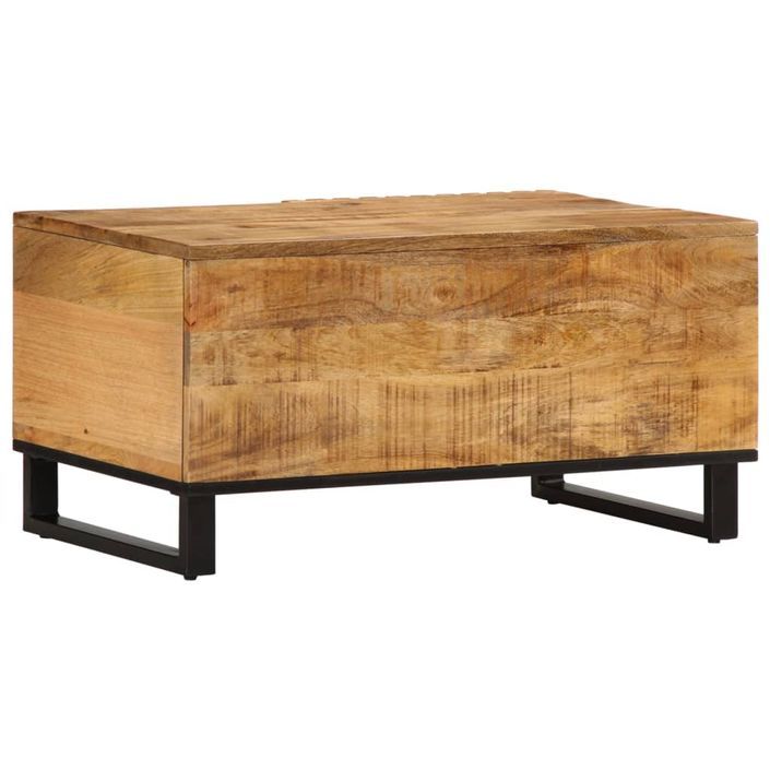 Table basse 80x51x40 cm bois de manguier massif brut - Photo n°4