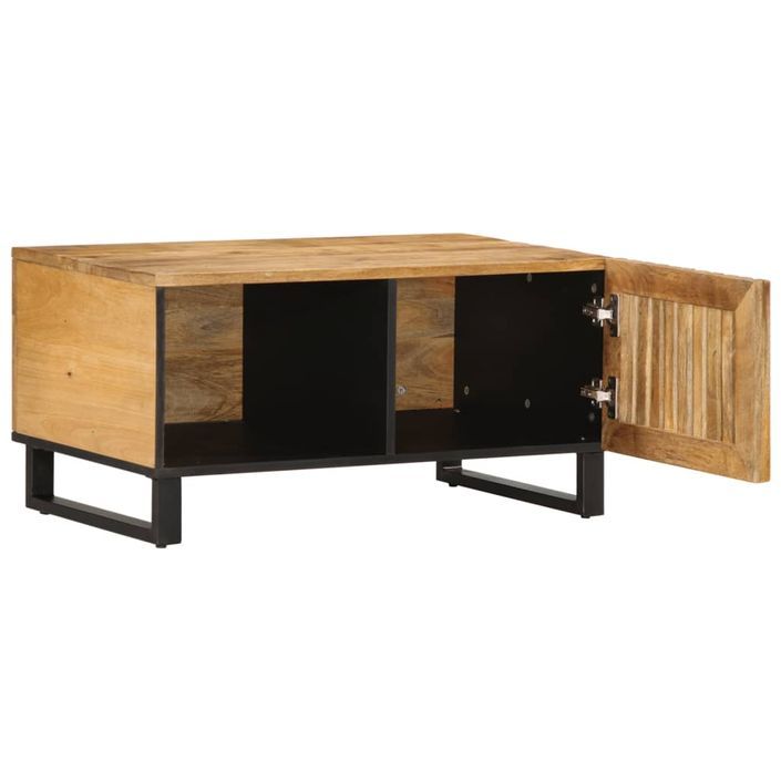 Table basse 80x51x40 cm bois de manguier massif brut - Photo n°5