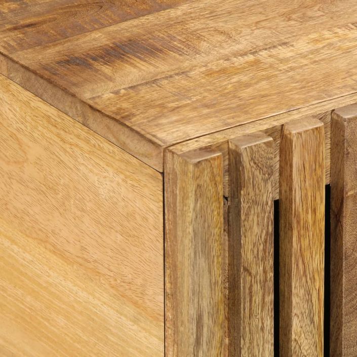 Table basse 80x51x40 cm bois de manguier massif brut - Photo n°7