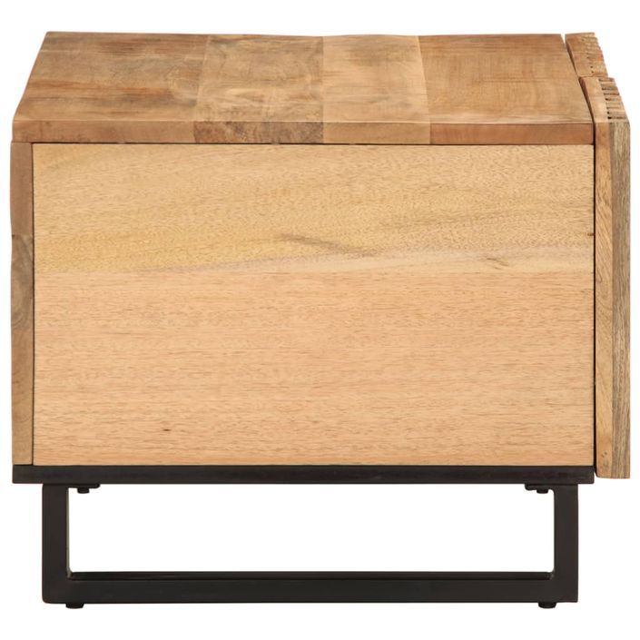 Table basse 80x51x40 cm bois de manguier massif brut - Photo n°3