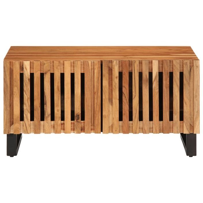 Table basse 80x51x40 cm bois massif d'acacia - Photo n°2