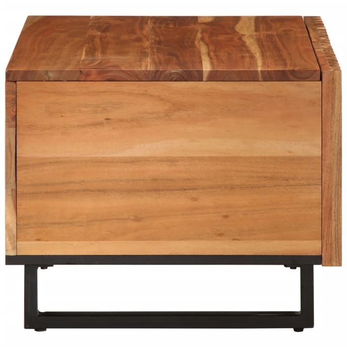 Table basse 80x51x40 cm bois massif d'acacia - Photo n°3