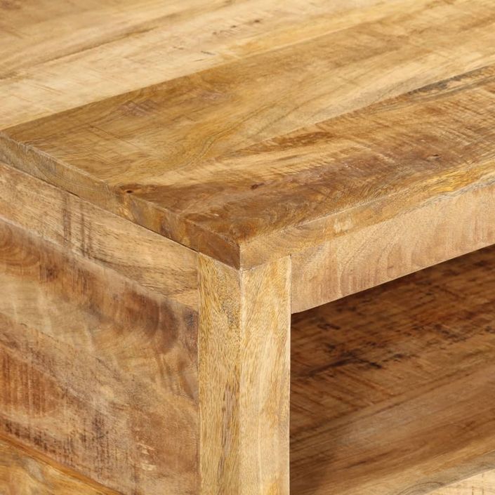 Table basse 80x55x30 cm bois de manguier massif - Photo n°4