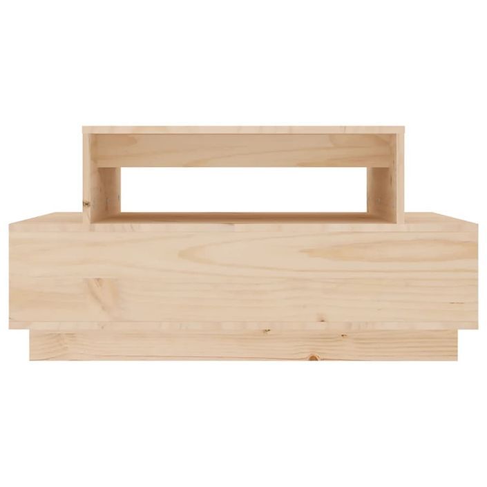 Table basse 80x55x40,5 cm Bois massif de pin - Photo n°5