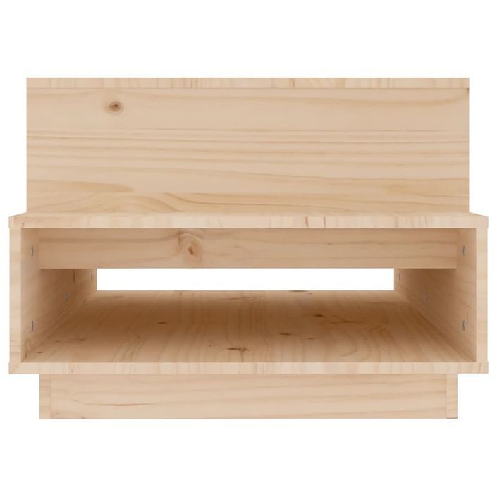 Table basse 80x55x40,5 cm Bois massif de pin - Photo n°6