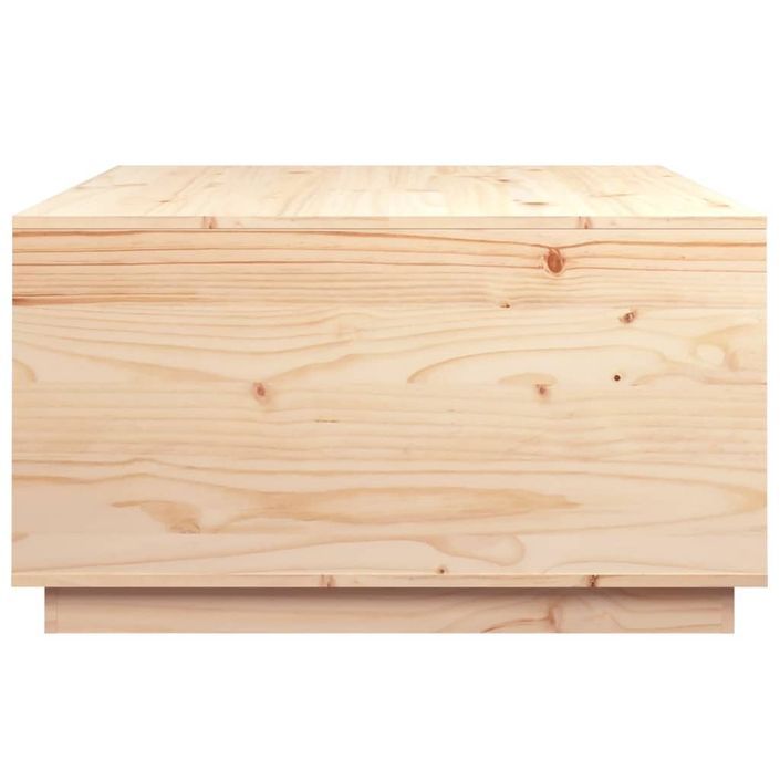 Table basse 80x80x45 cm Bois massif de pin - Photo n°8