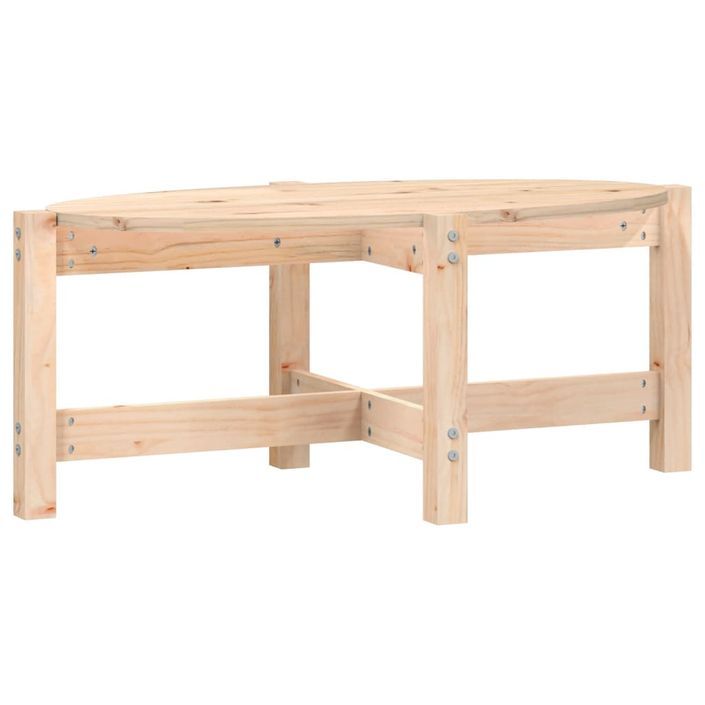 Table basse 87x48x35 cm Bois massif de pin - Photo n°1